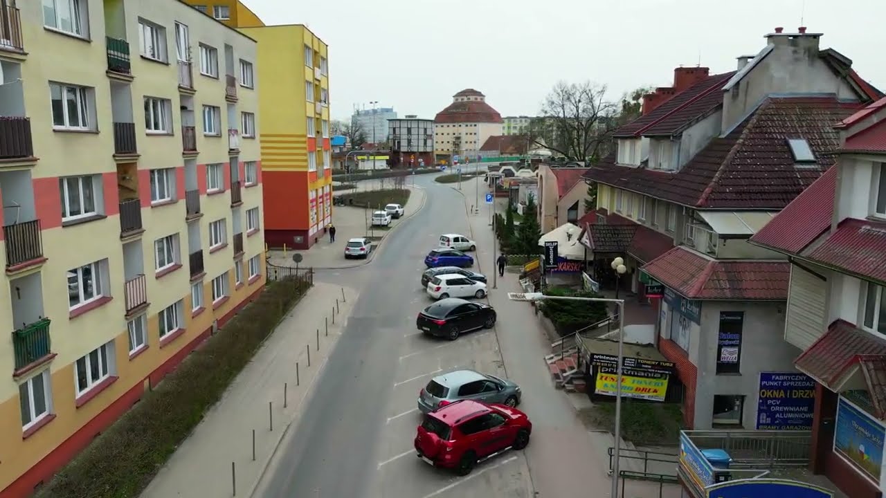 Olsztyn - ul. Żeromskiego (Zatorze) z drona. dji mini 3 pro 4K
