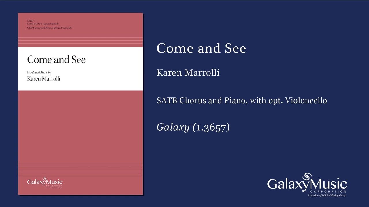Come and See by Karen Marrolli - Scrolling Score