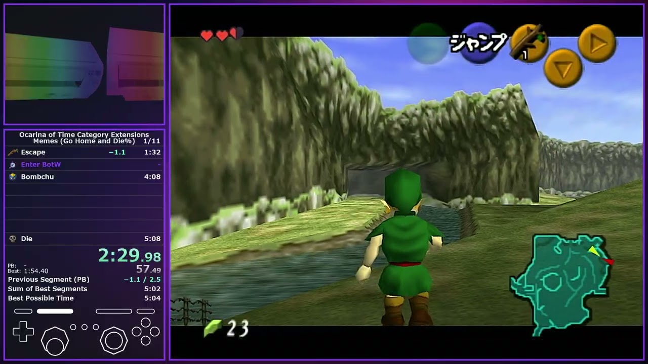 OoT Speedrun : Go Home and Die% (No SRM) in 4:51