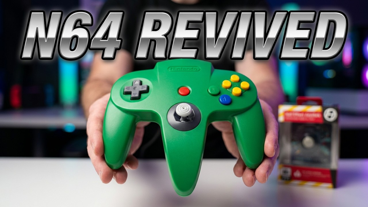 Nintendo 64 Controller – Hyperkin Hall‑Effect Stick Replaces 30‑Year‑Old Original