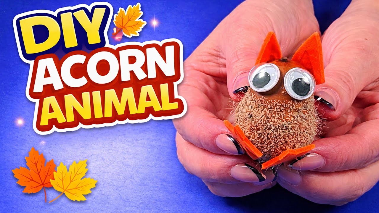 DIY Oak Acorn Owl Craft 🌰 | Easy Nature Craft for Kids 