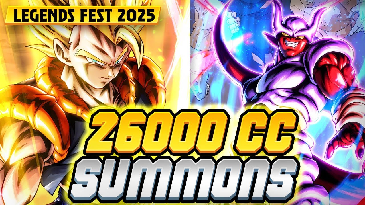 LEGENDARY SUMMONS for LF Fusing Super Gogeta and LF Jenemba in Dragon Ball Legends