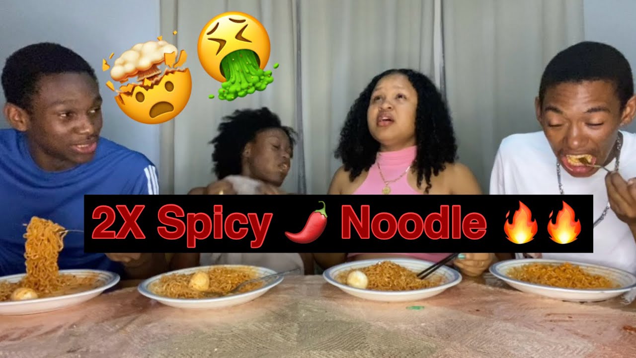 2x Челлендж с острой лапшой 🥵🌶️🔥|2024💥