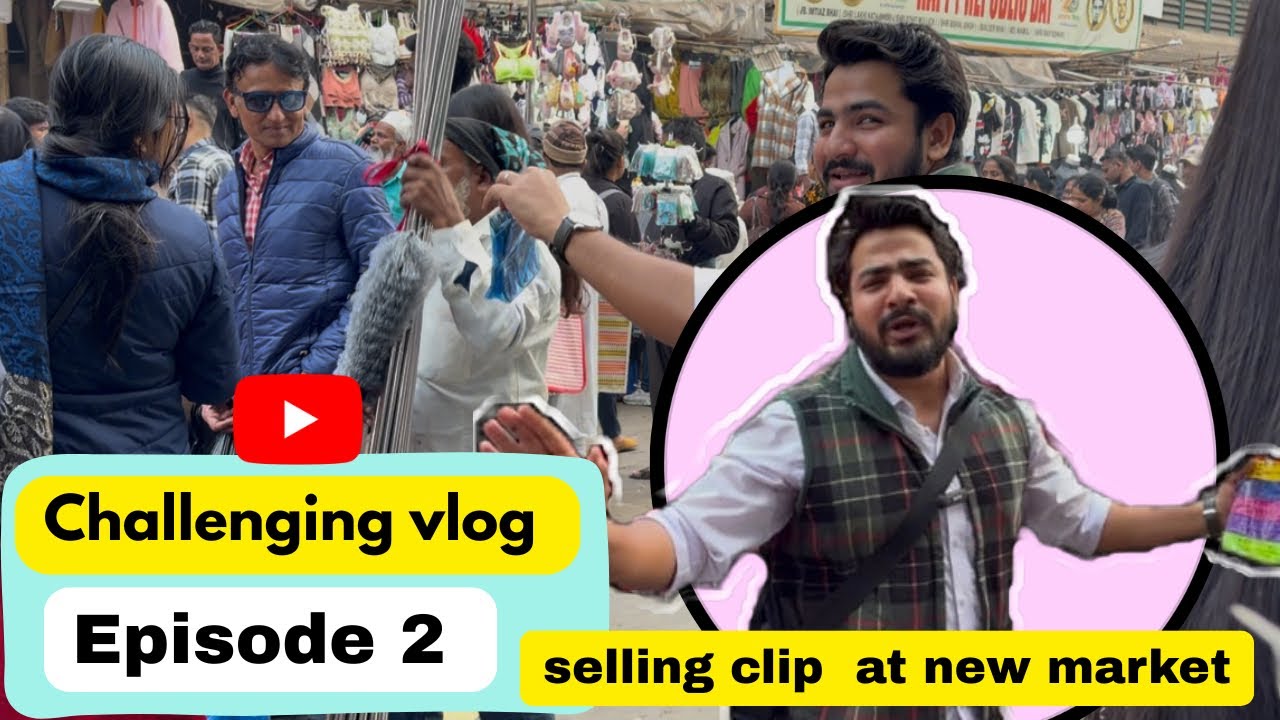Influencer selling with hawkers at new market | challenging vlog video | @arshaddevines |
