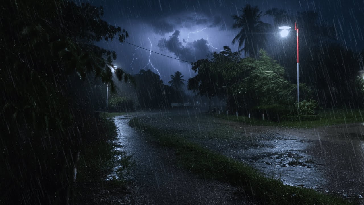 Heavy Rain & Gentle Thunder ASMR 🌧️ Fall Asleep Naturally, Reduce Anxiety