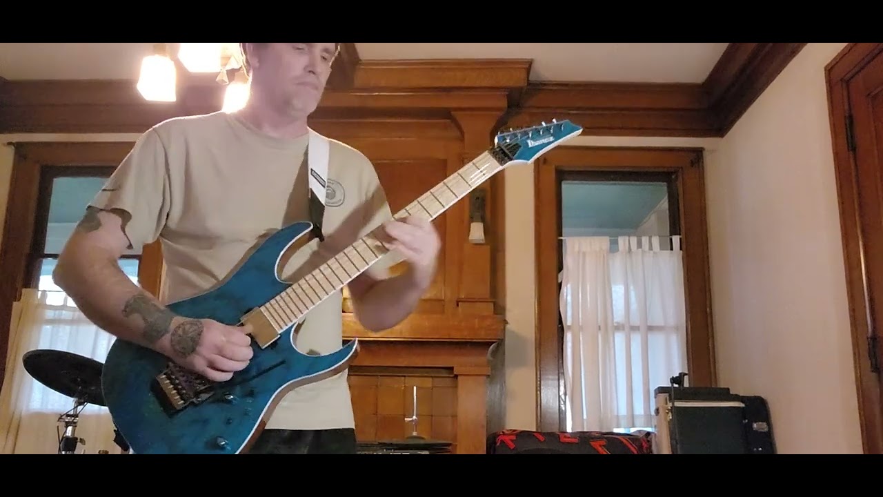 Shathor81852 My Ibanez Prestige RG5120M Frozen Ocean guitar jam. Guitar is the best!