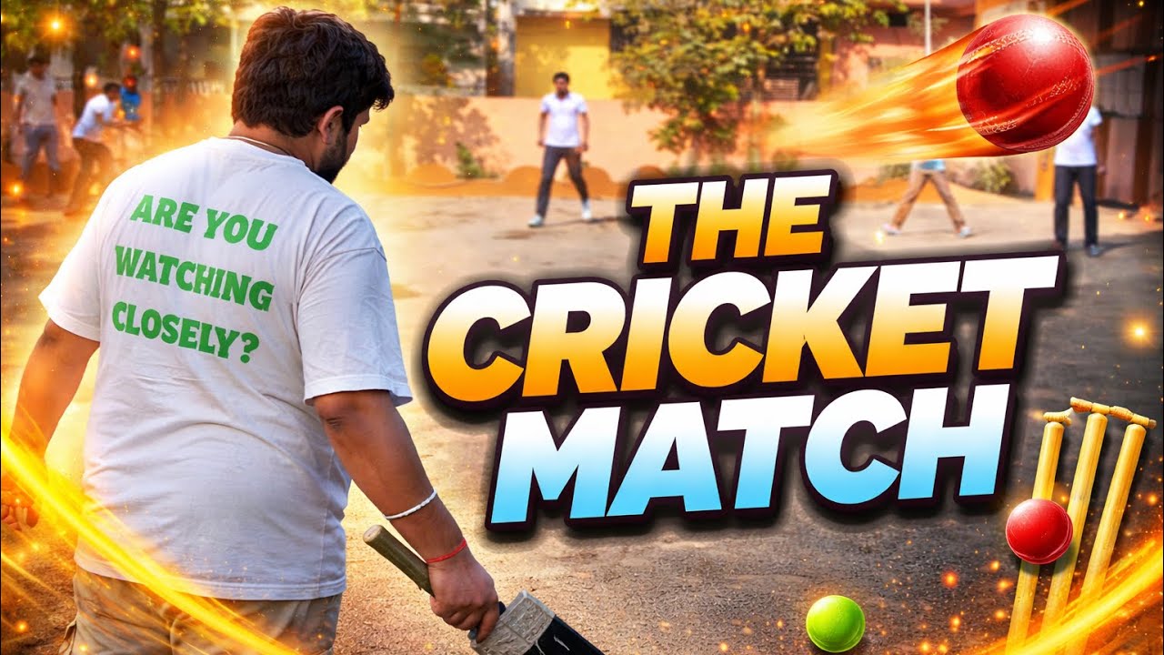 The cricket match 🏏