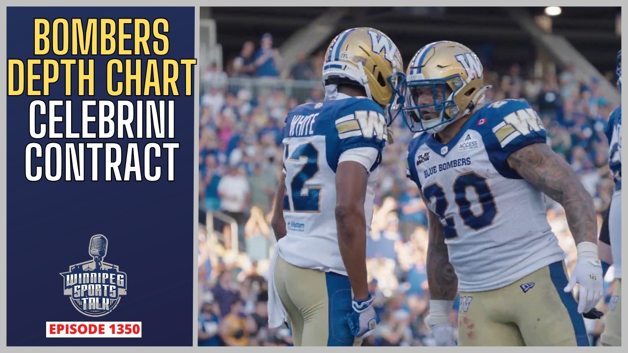 Winnipeg Blue Bombers release depth chart, Celebrini signs record extension
