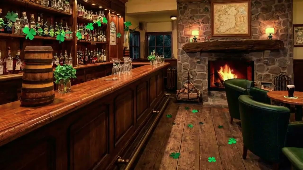 2 hour Irish pub ambience with music - Celtic - St Patrick's day