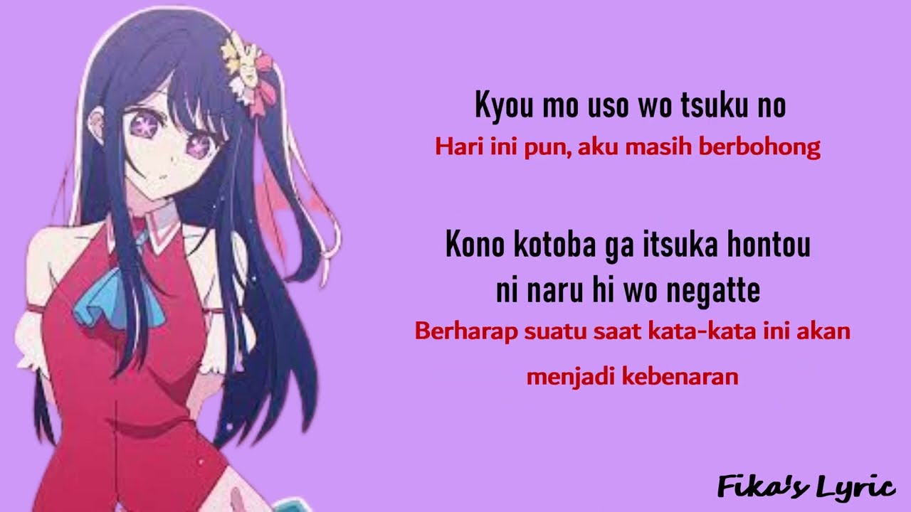 IDOL「アイドル」- Yoasobi | Lyric Romanized Terjemahan Indonesia