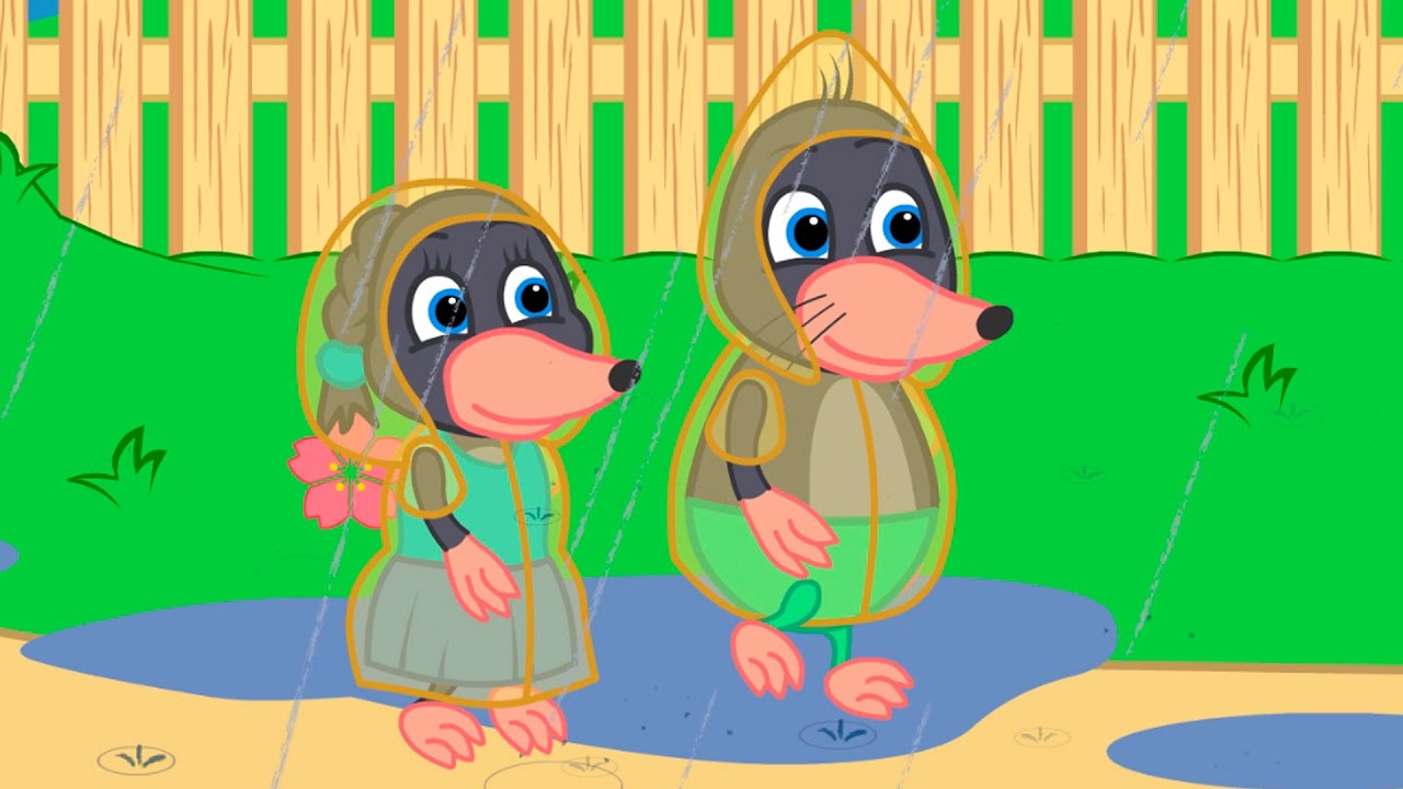 Benny Mole em Português Brasil - Capa de chuva Desenho Infantil