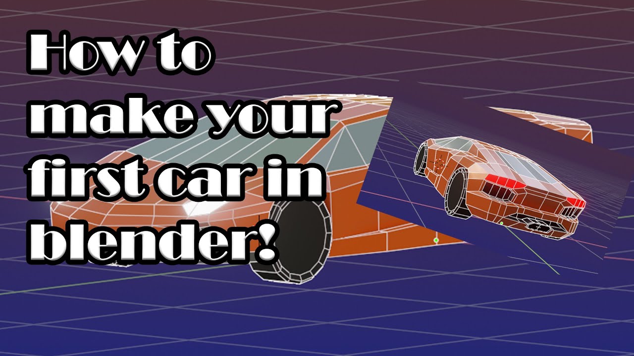 How To Make Your First Car In Blender! (Beginner-Friendly Tutorial!)