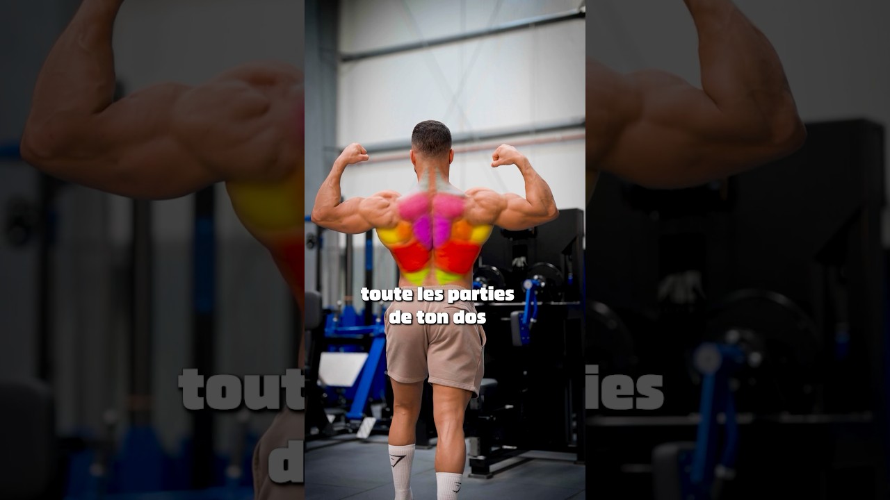 Tirage vertical : Cible toutes les parties de ton dos #musculation #dos #fitness