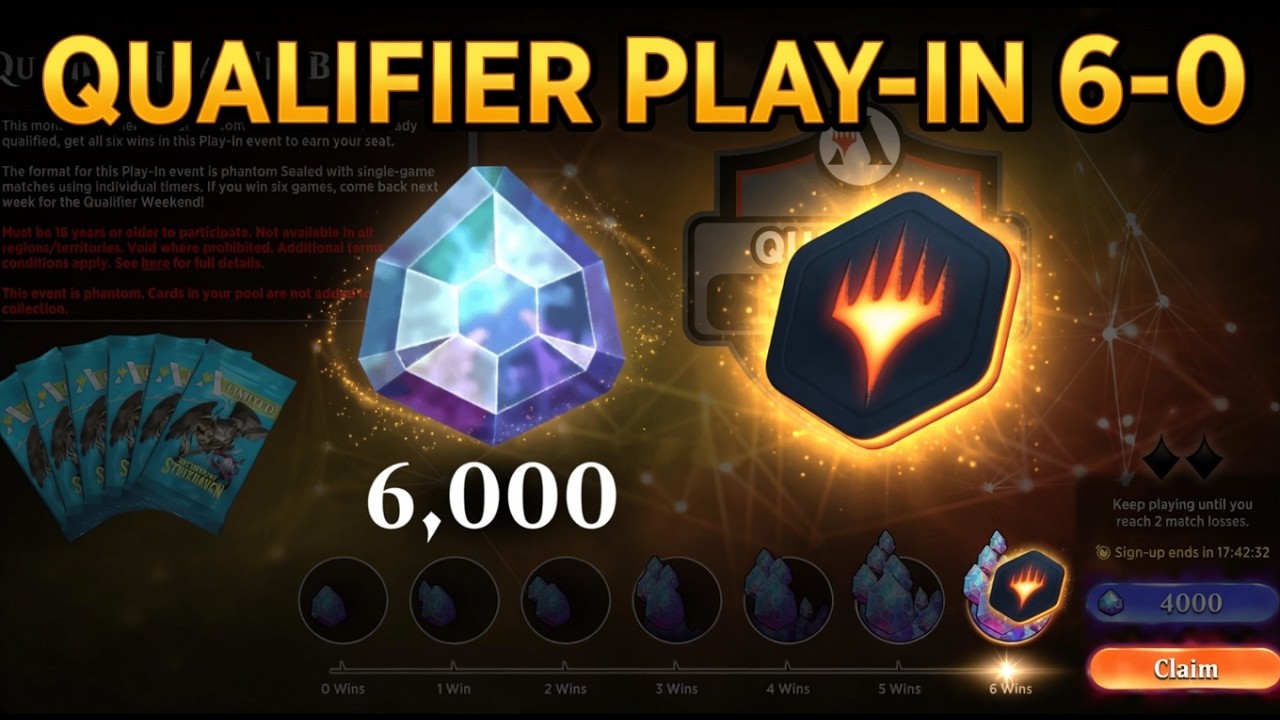 The Perfect 6-0 Run in the Qualifier Play-In | Strixhaven Sealed | MTG Arena