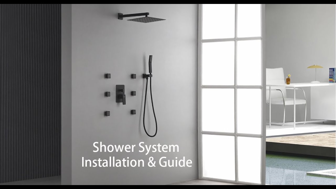 STARBATH Shower Body Jet System Installation Guide, How to Install Shower System with Body Spray