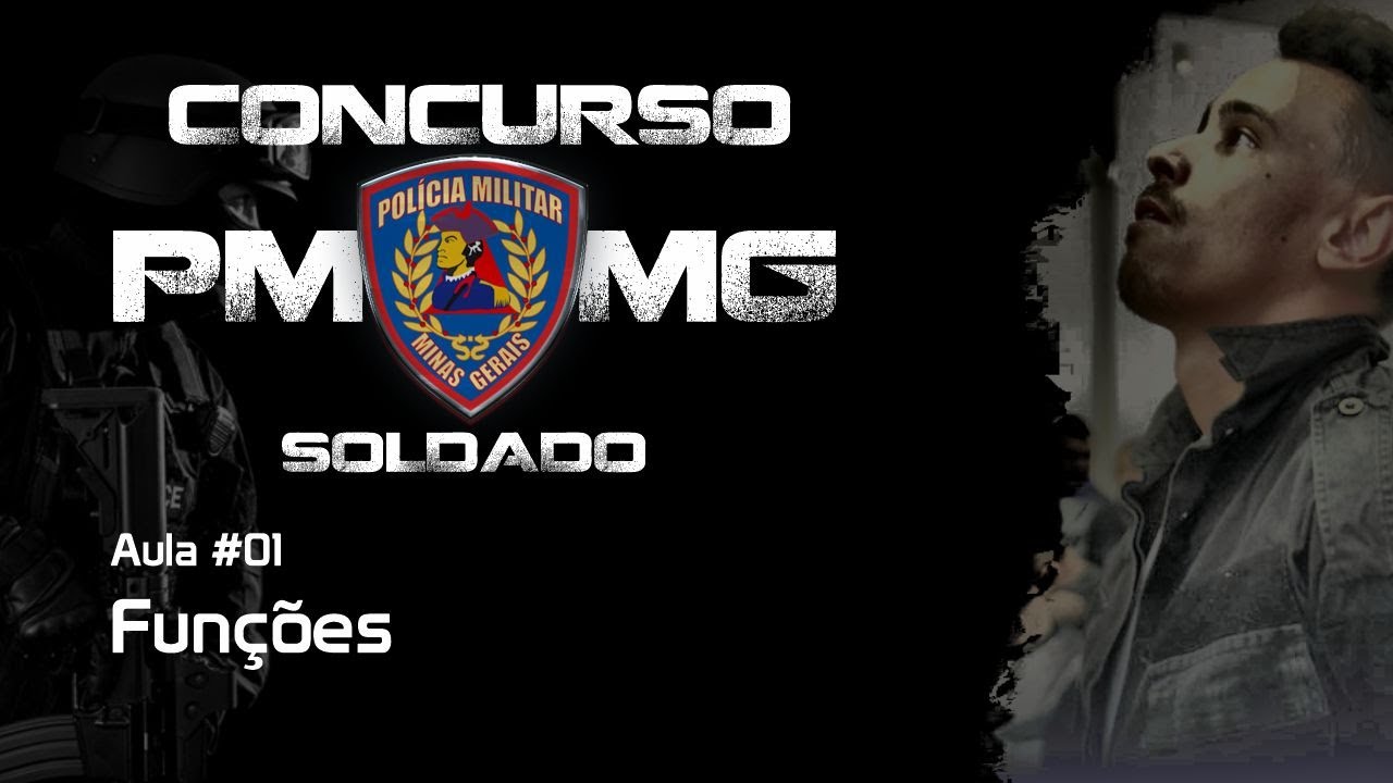 Concurso PMMG 2023 Soldado Matemática Aula#01 Funções de 1º e 2º Grau