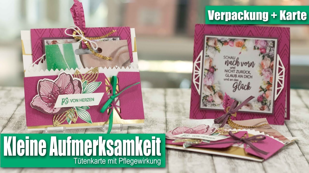 Tütenkarte mit pflegendem Inhalt | Blütenzauber | Stampin' Up!