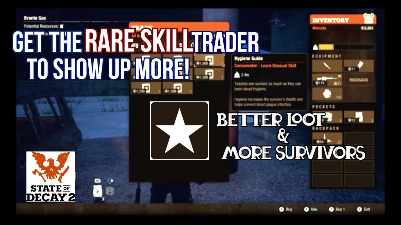 Easy Way To Get The Rare Book Skills Trader In State Of Decay 2