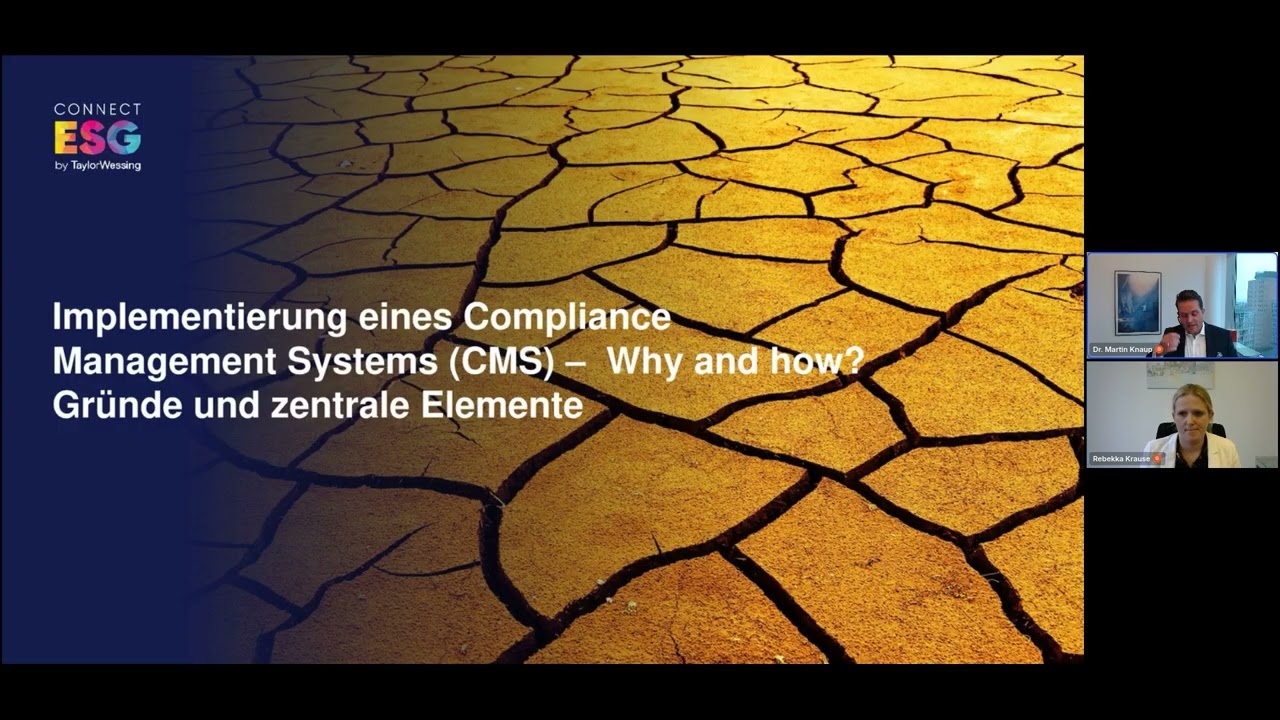 Compliance Management meets Nachhaltigkeitsberichterstattung (CSRD & ESRS) | ESG Connect 1