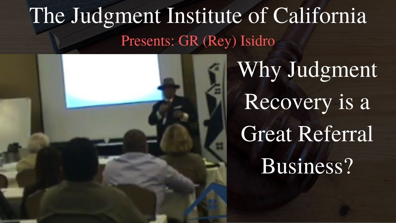 Judgment recovery business opportunity is great referral busines. Los Angeles CA