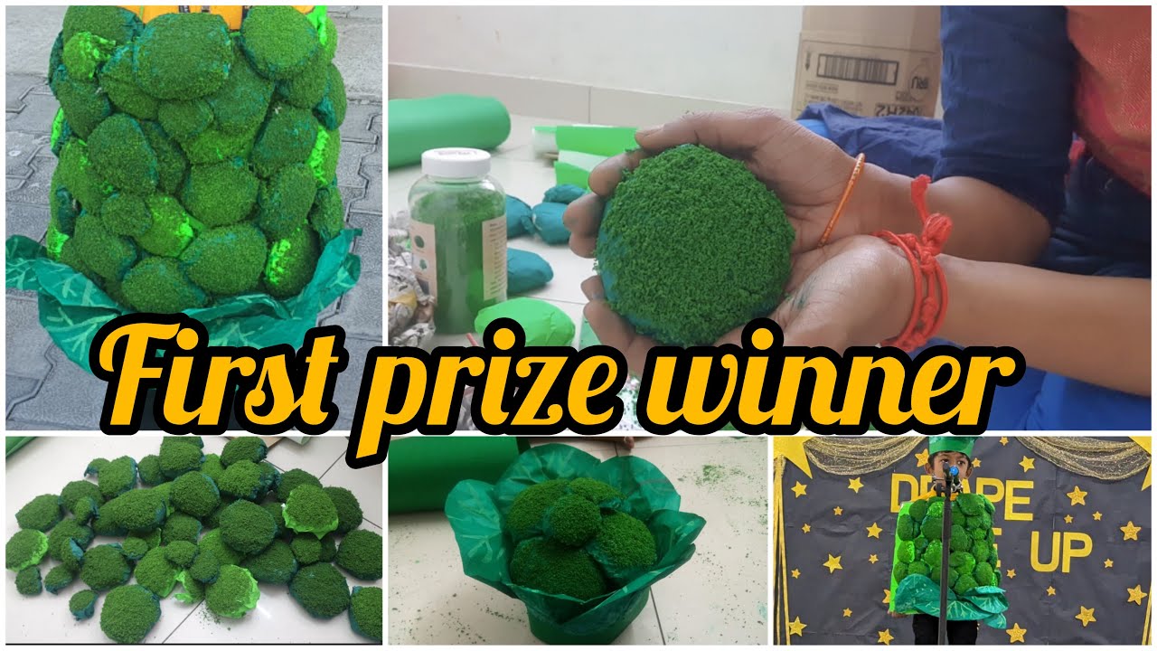 First prize winning fancy dress competition #broccoli #diy