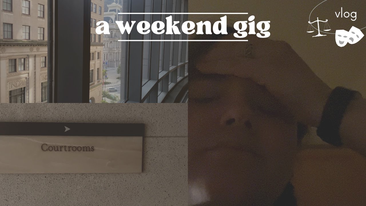 weekend acting gig ⚖️🎭 | vlog