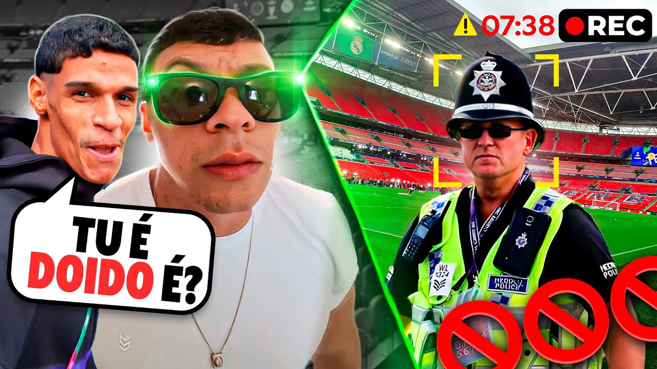 ENTREI NO GRAMADO DA CHAMPIONS COM UM ÓCULOS ESPIÃO! 🚫👀 (ft. Luva)