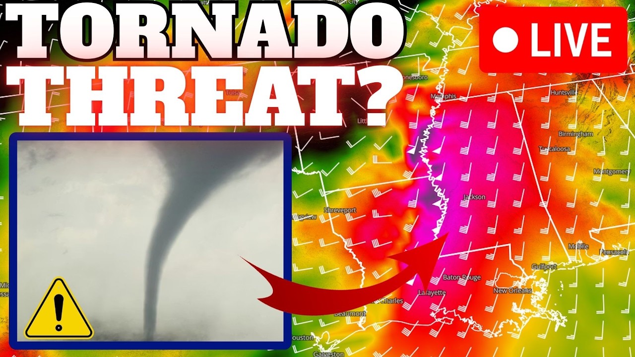 🔴LIVE - Tornado Threat Possible This Weekend