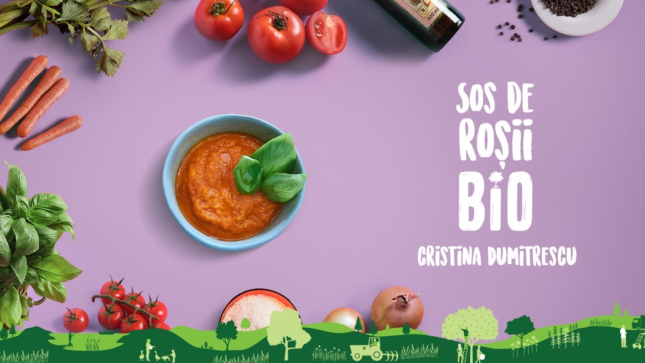 Sos de rosii BIO &bull; Reteta Cristina Dumitrescu