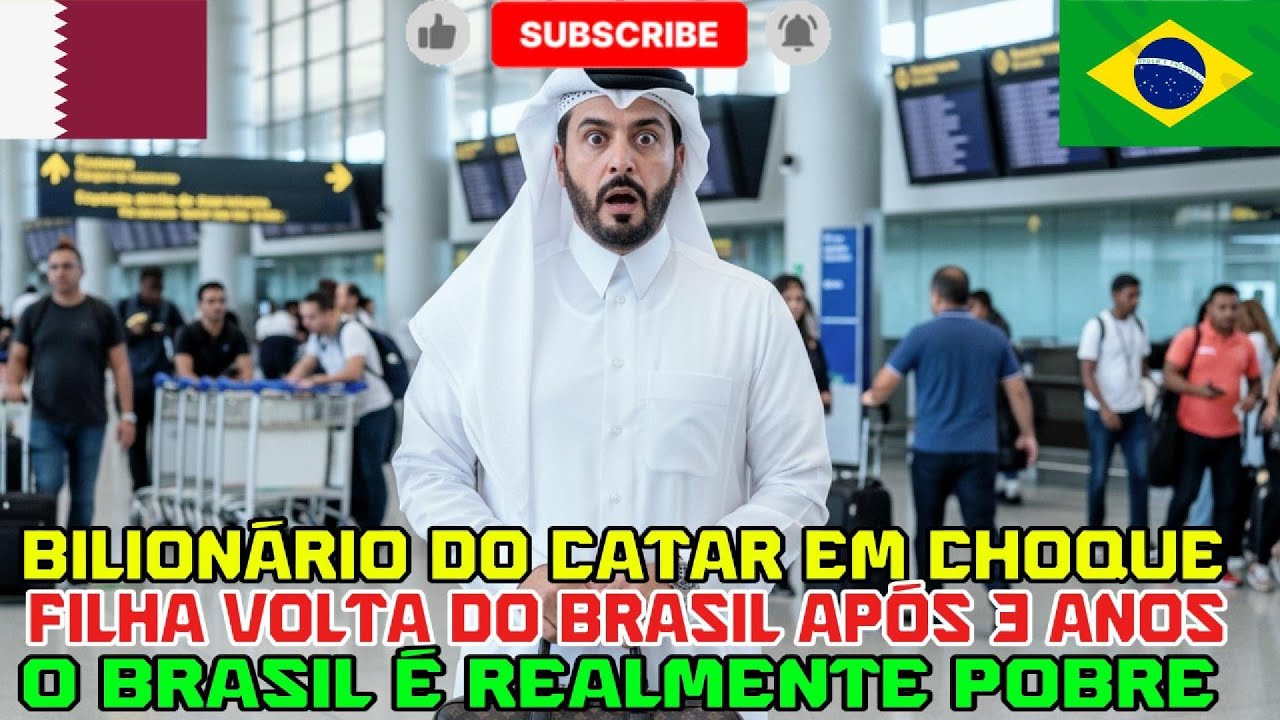 Filha volta do Brasil e deixa bilionário do Catar em choque com uma pergunta chocante