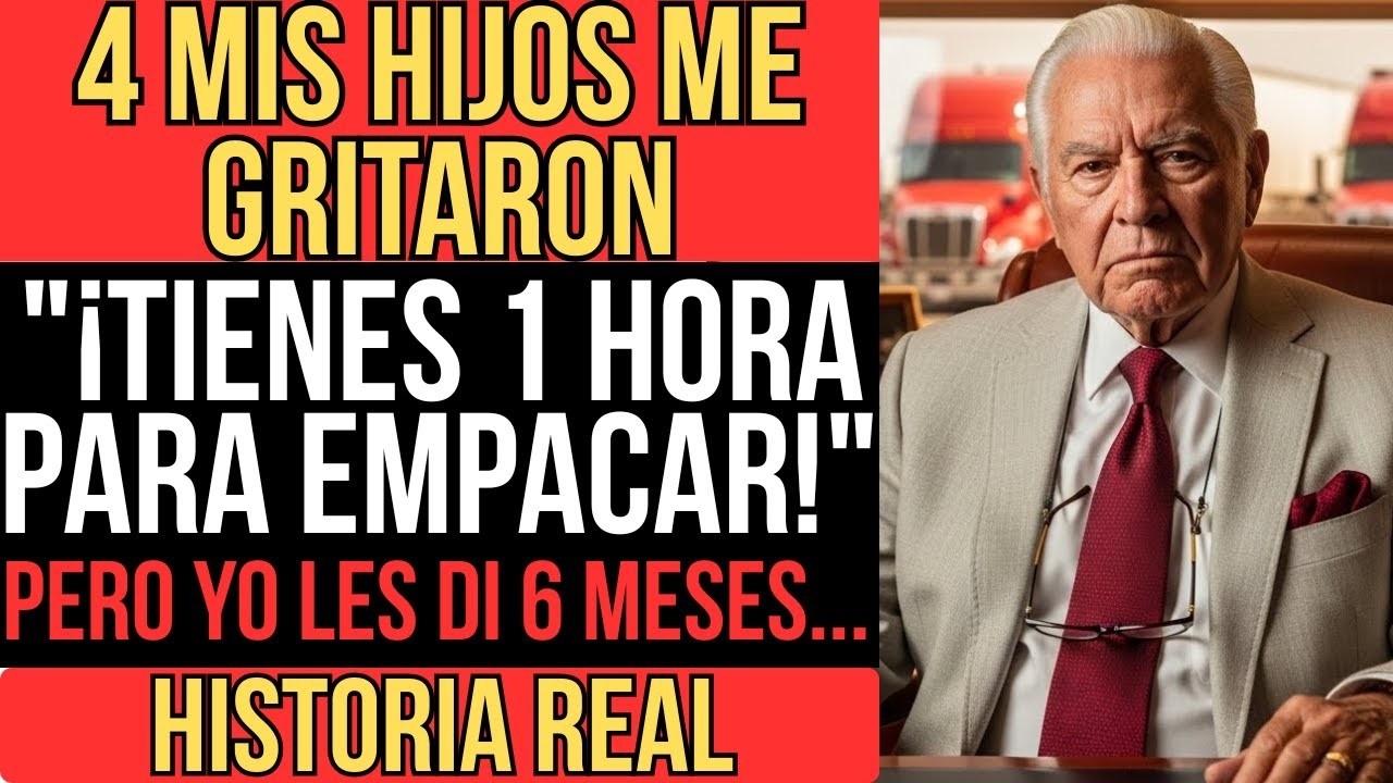 'PAPÁ, TIENES 1 HORA PARA IRTE'   MIS HIJOS ME TRAICIONARON PERO LES DI UNA LECCIÓN DE VIDA