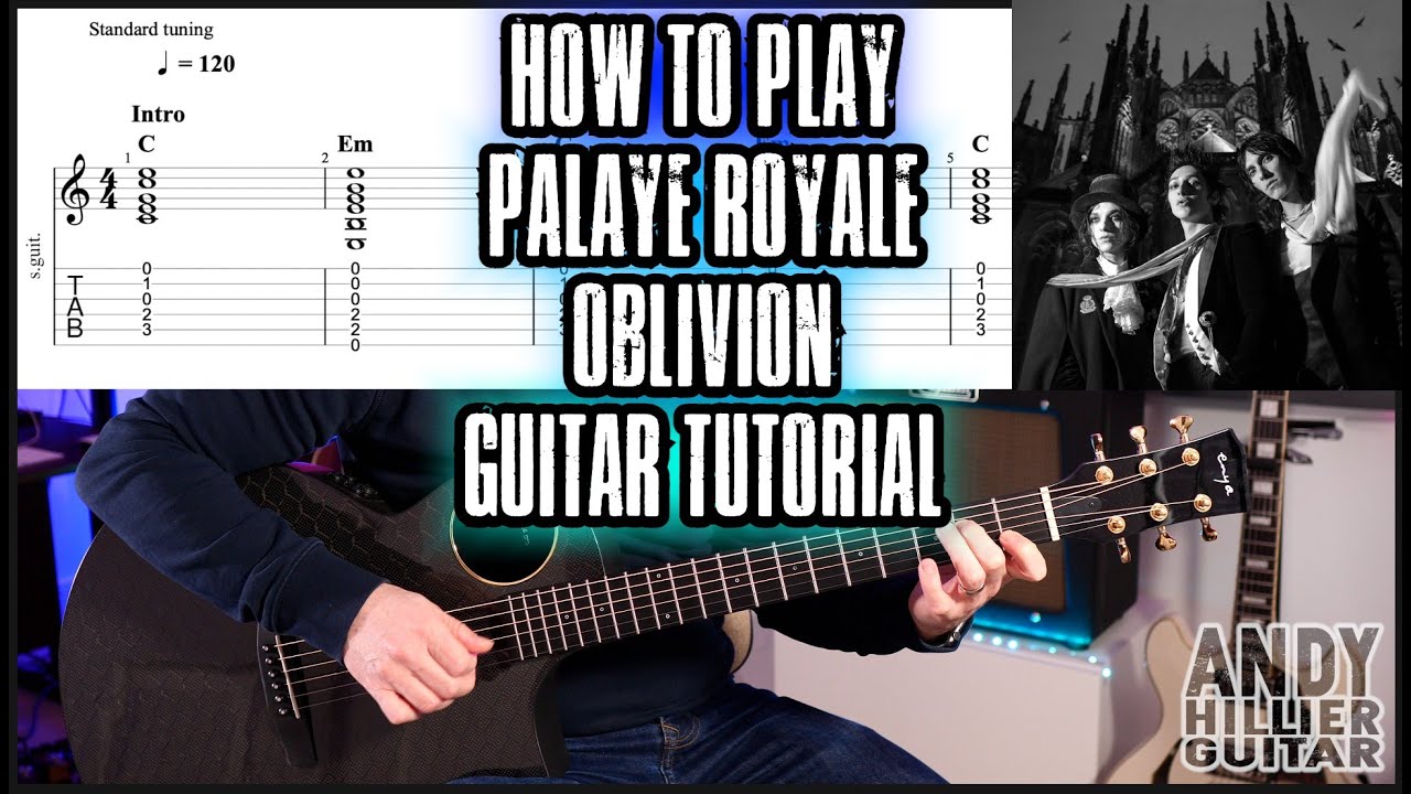 How to play PALAYE ROYALE - Oblivion Guitar Tutorial (EASY)