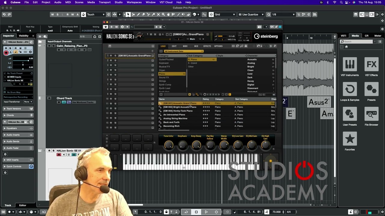 TROVARE GLI ACCORDI IN UNA MUSICA CON CUBASE