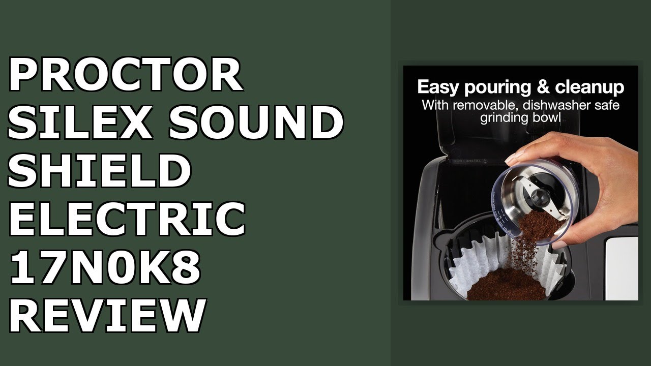 Proctor Silex Sound Shield Electric Coffee Grinder for Quiet Grinding, Stainless Steel Review