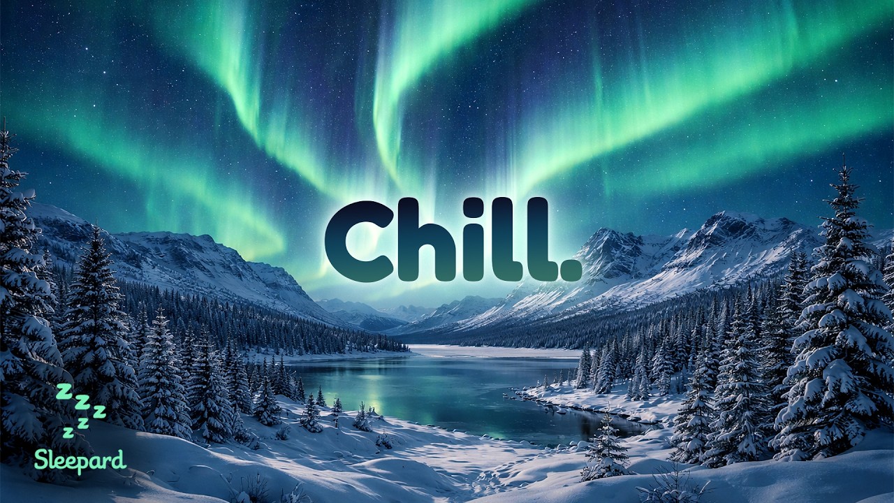 Northern Lights Music in the North Pole | Chill | for Relaxation, Focus, Studying, Falling Sleep