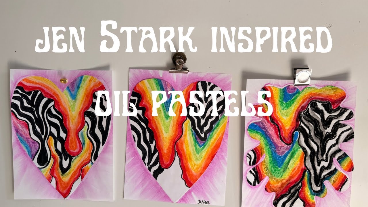 Jen stark oil pastels | high school art project 