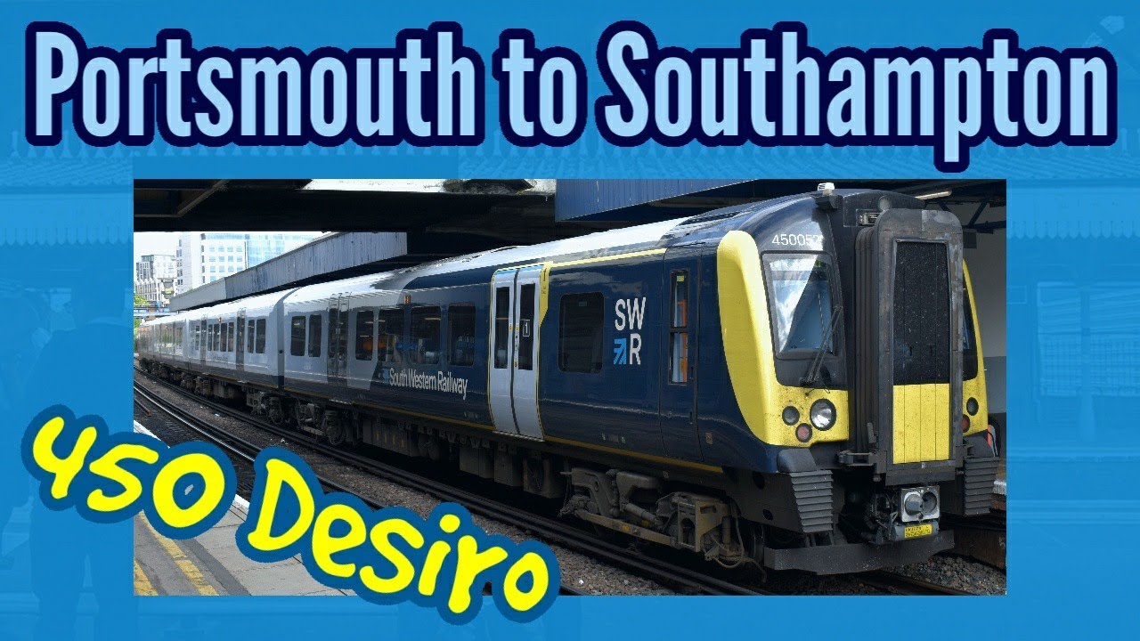 Portsmouth & Southsea to Southampton Central | FULL JOURNEY | SWR 450 Desiro (stopping service)