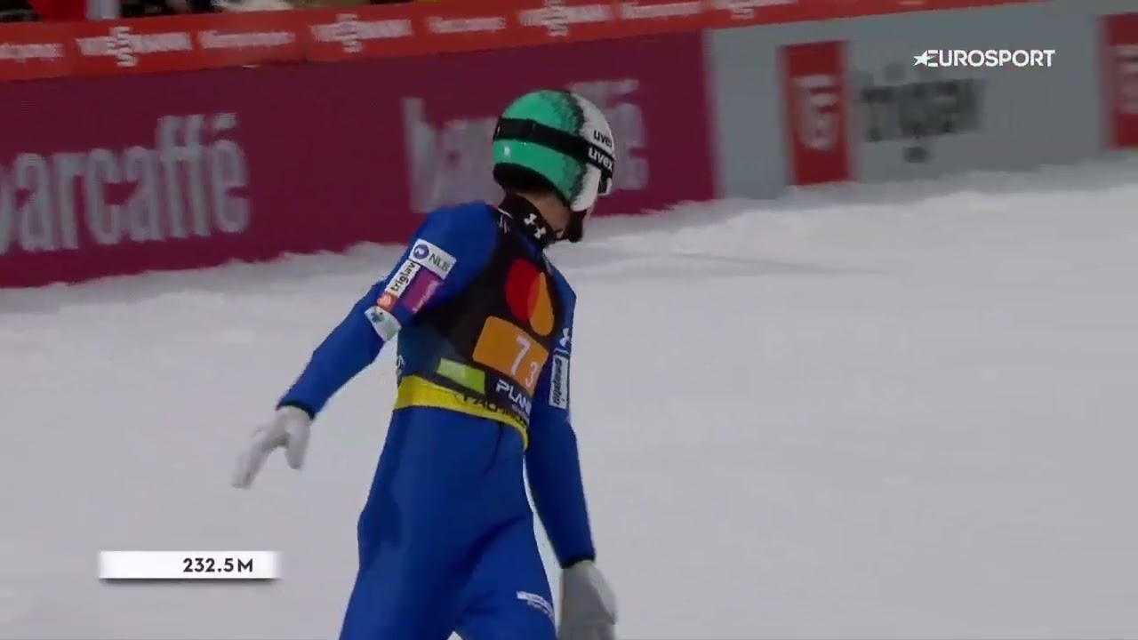 Timi Zajc 232,5 m from Gate 8 - Ski Flying Team Planica 2023