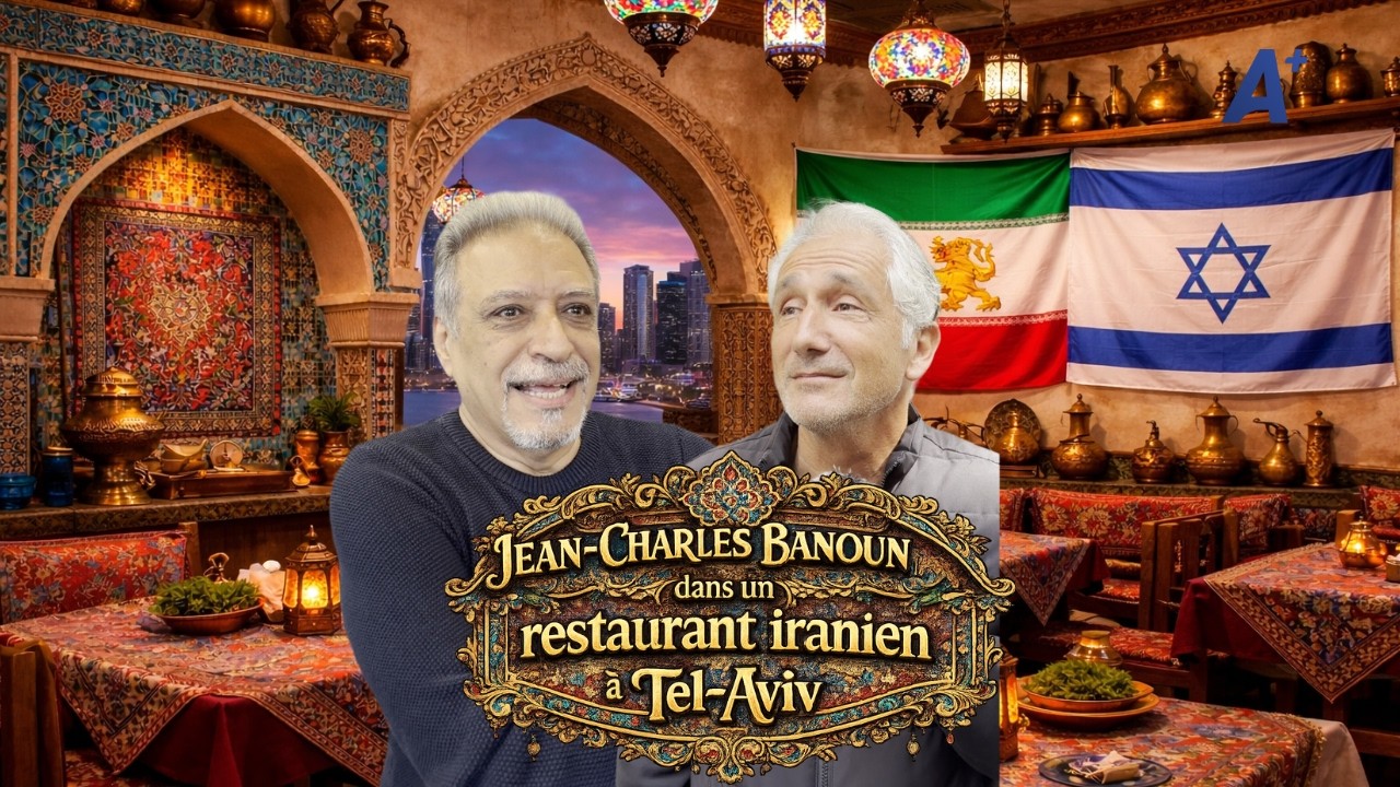 Jean-Charles Banoun dans un restaurant Iranien à Tel Aviv