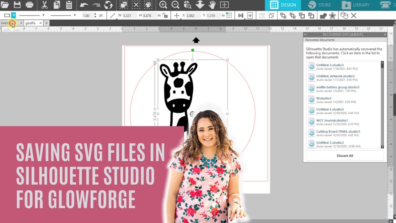 How to Save Files as SVG in Silhouette Studio to use in Glowforge | SOFTWARE SUNDAY