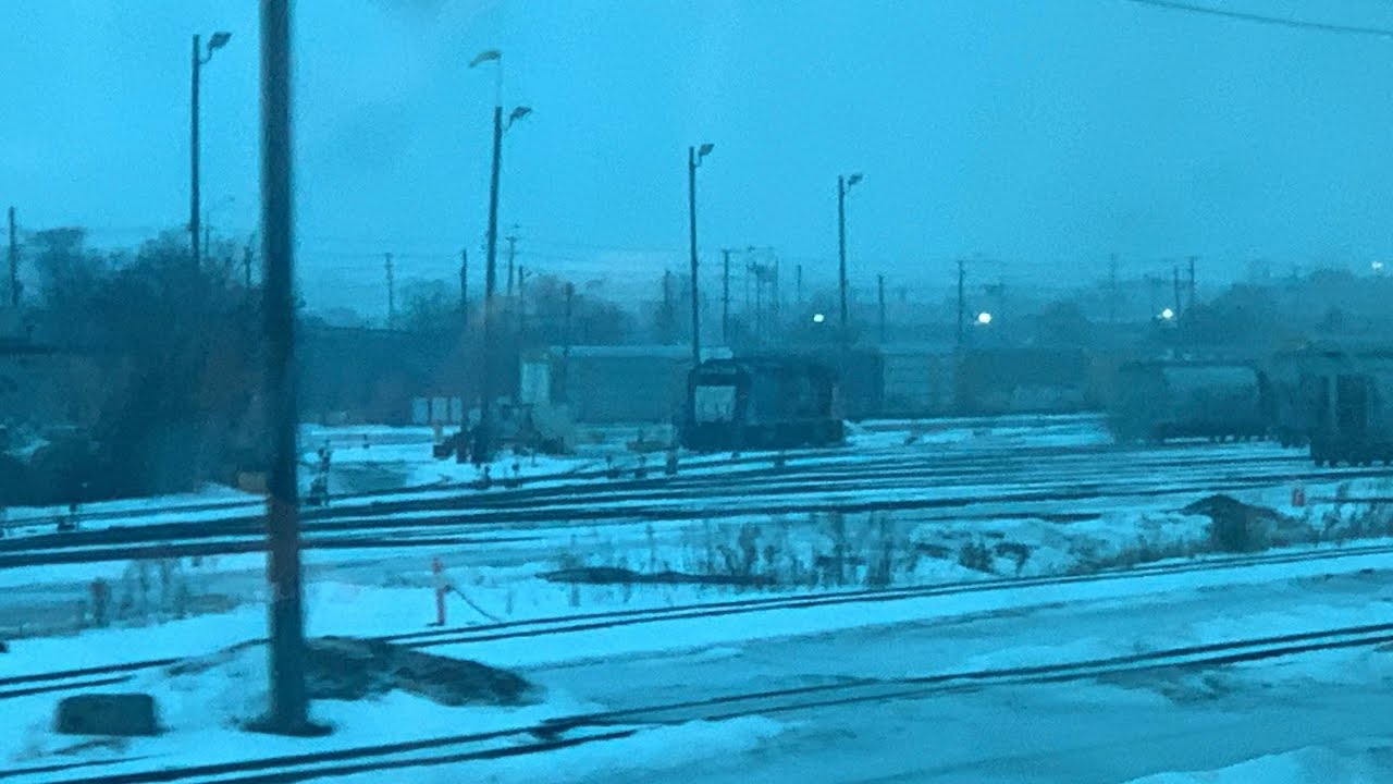 GO Train View Of CN Oakville Yard 
