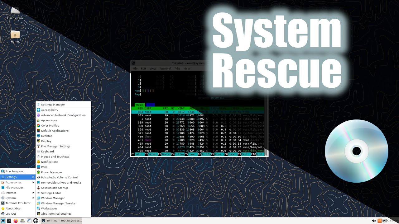 SystemRescue CD 11.0 -  LiveCD First Look