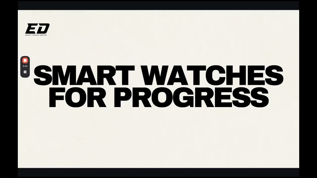 Smart watch for progress