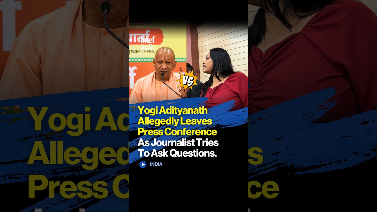Yogi Adityanath Allegedly Leaves Press Conference As Woman Journalist Tries To Ask Questions.