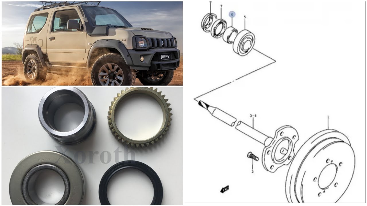 Cambio de rodamientos traseros, en el Suzuki Jimny ...#auto #Ganaderiaymuchomas #suzukijimny4x4