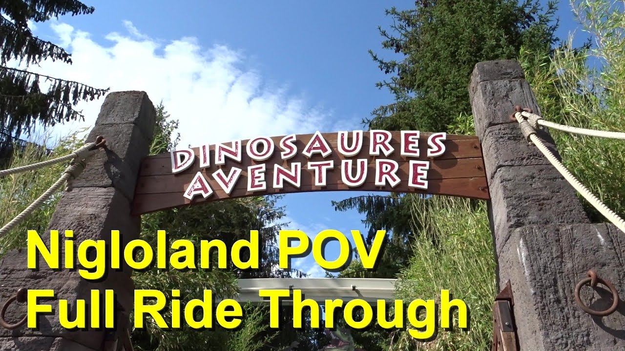 DINOSAURES AVENTURE (Walkthrough) Nigloland 2019 - nigloland dinosaure aventure Ride Through Onride
