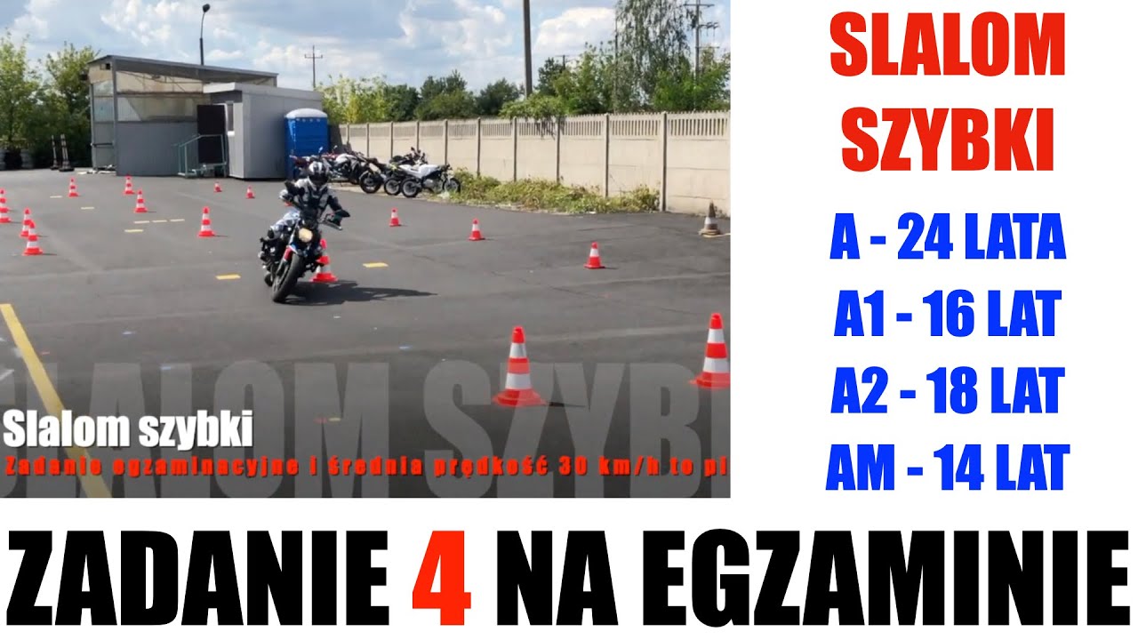 Praca wzrokiem , gazem / jak na ścigaczu 😁 / zadanie egzaminacyjne / slalom szybki / ZAKRĘTY Z TURBO
