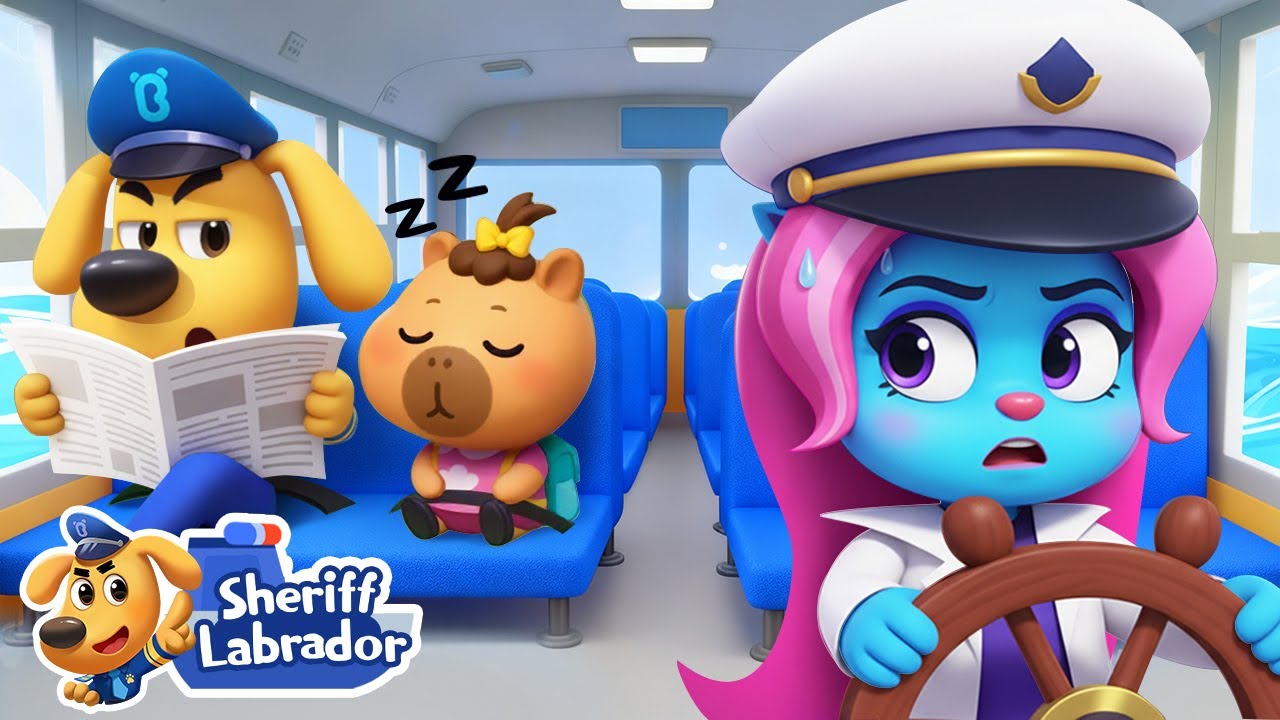 School Boat | 🌊 WaterCity Mystery | Police Cartoon | Safety Rules | Sheriff Labrador