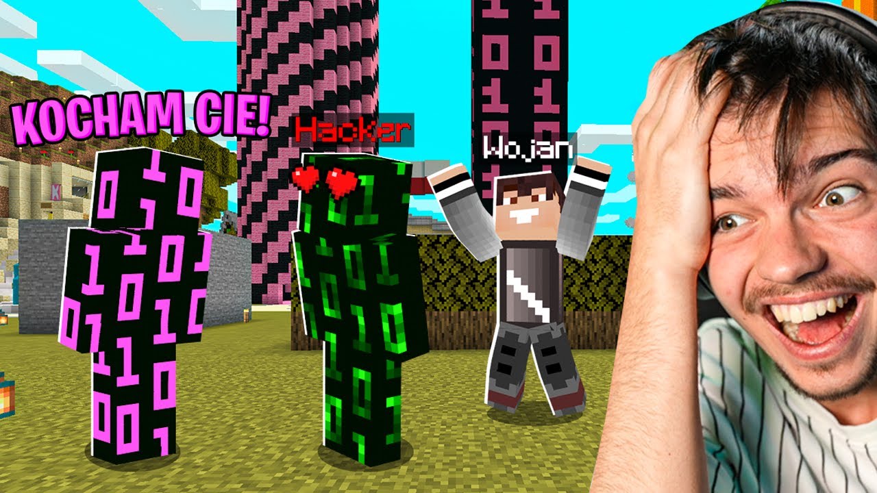 HACKERKA TROLL NA HACKERZE w Minecraft! (ZAKOCHAŁ SIĘ!!!)