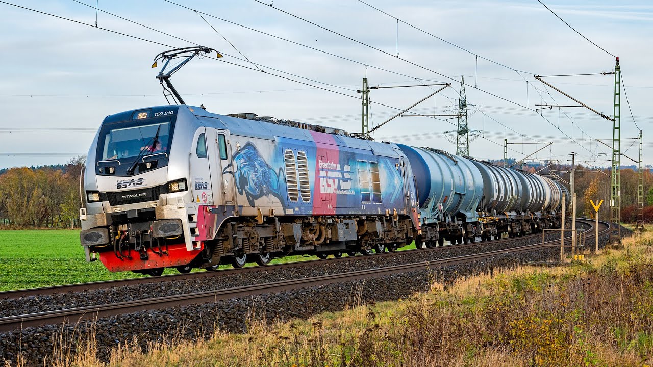 BSAS Stadler EuroDual, NeS 189, Panzerzug, BELog Eisvogel, BR 143+Autos uvm. auf der Frankenwaldbahn
